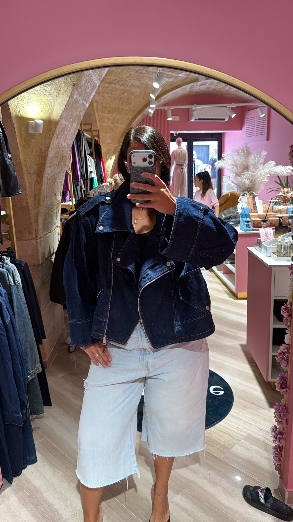 Giacca Denim over lavaggio scuro