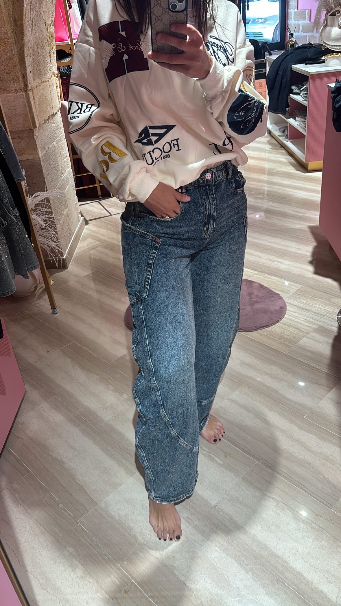 JEANS BALLON TASCONI
