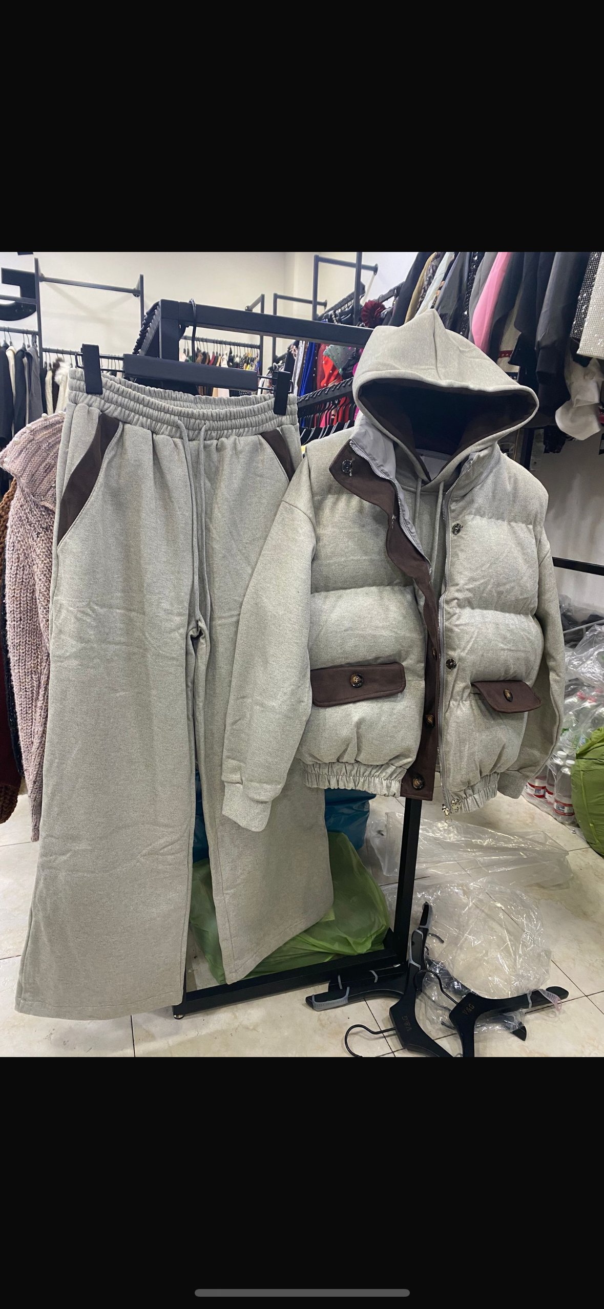 Coordinato brown 3 pezzi