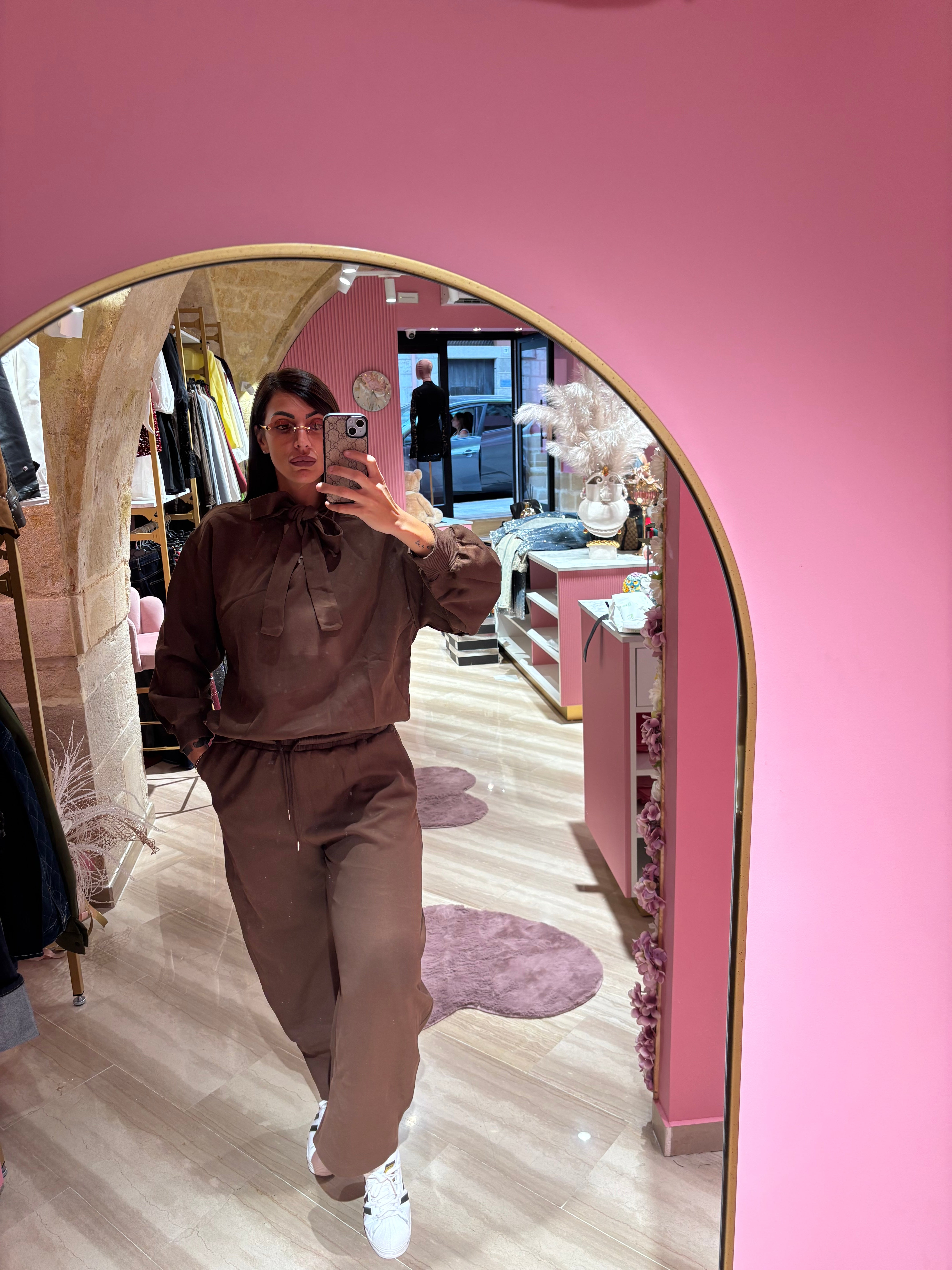 Coordinato mochy marrone