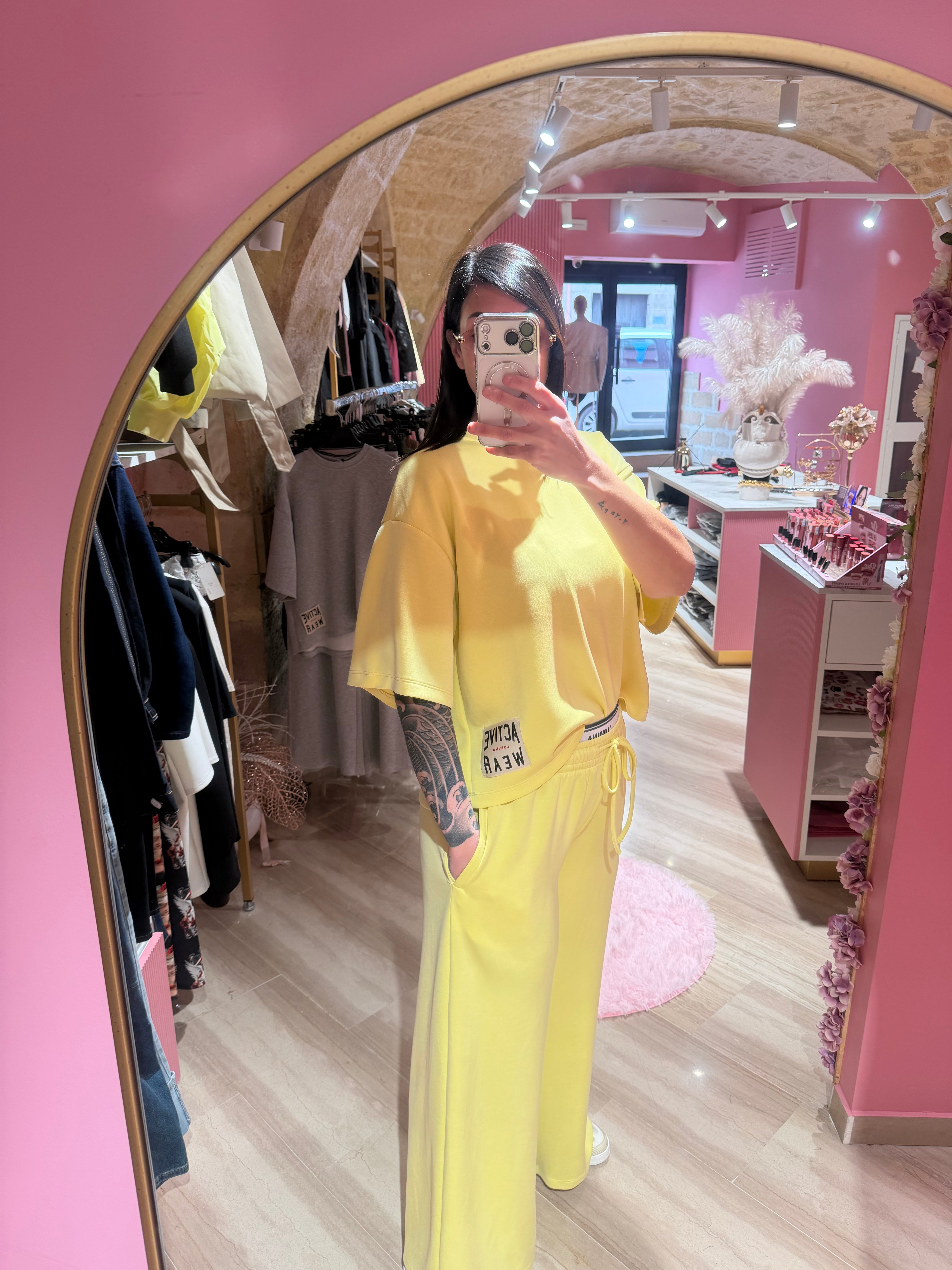 Coordinato lumina giallo