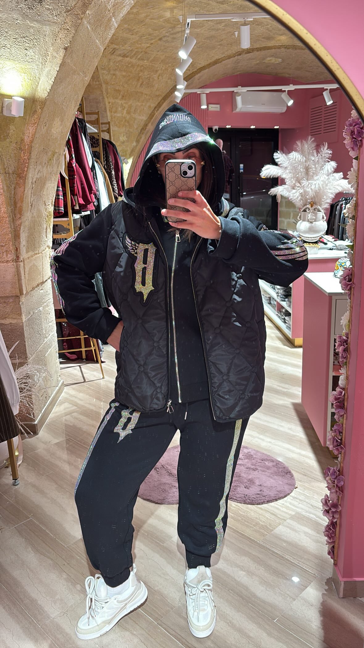 Bomber ali Swarovski