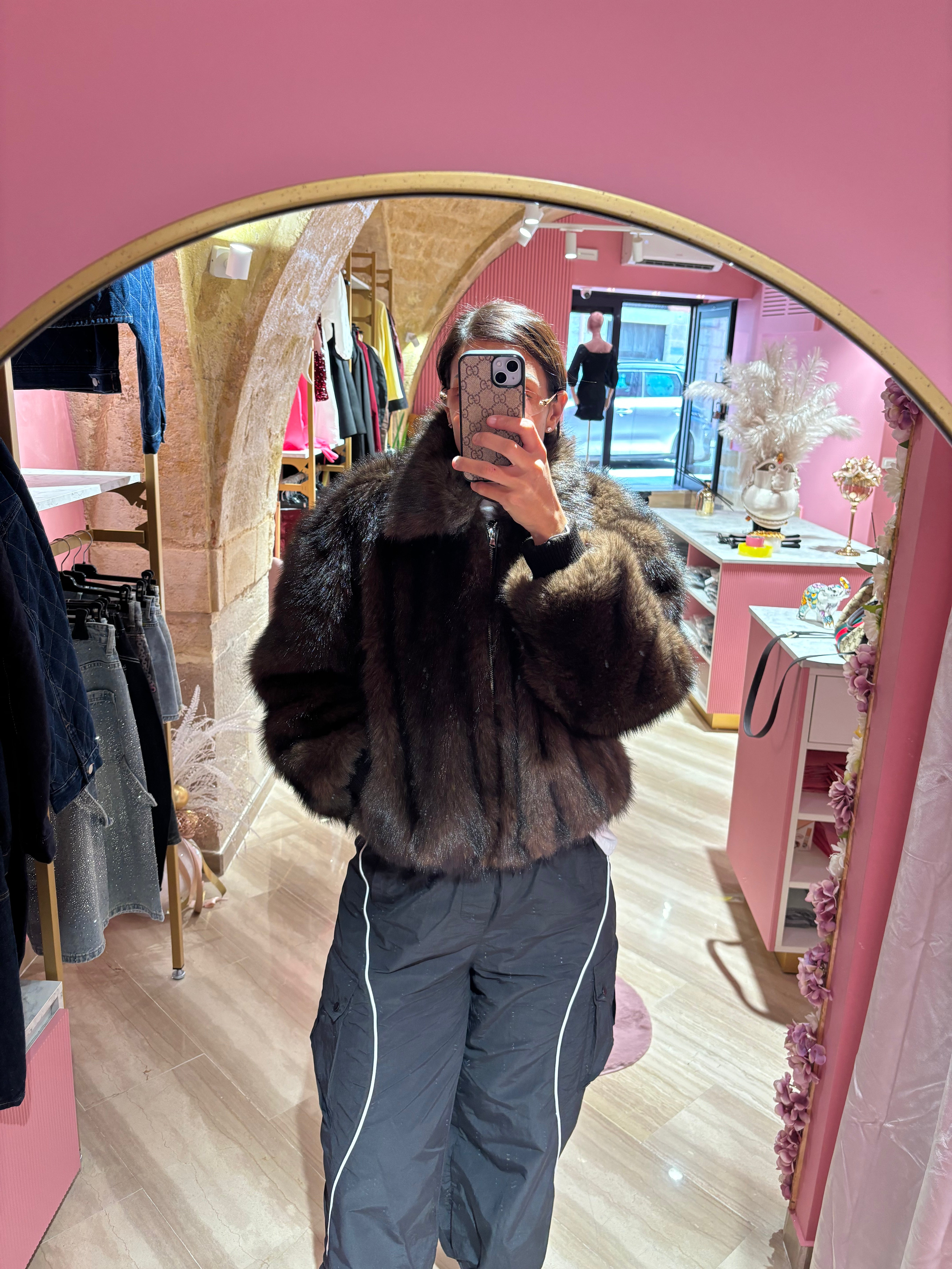 PELLICCIA MODELLO BOMBER LUMINA
