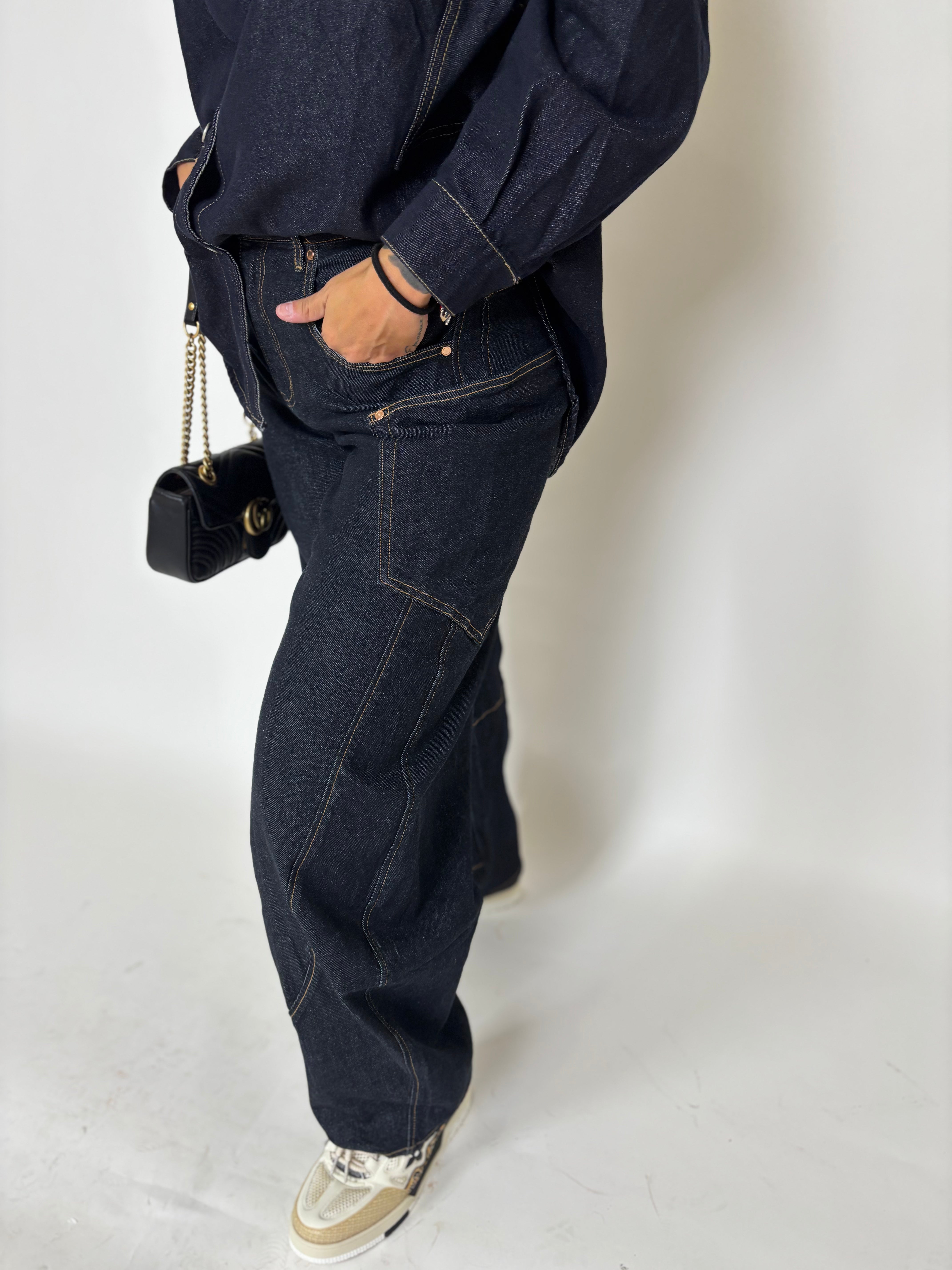 JEANS BALOON BLU SCURO