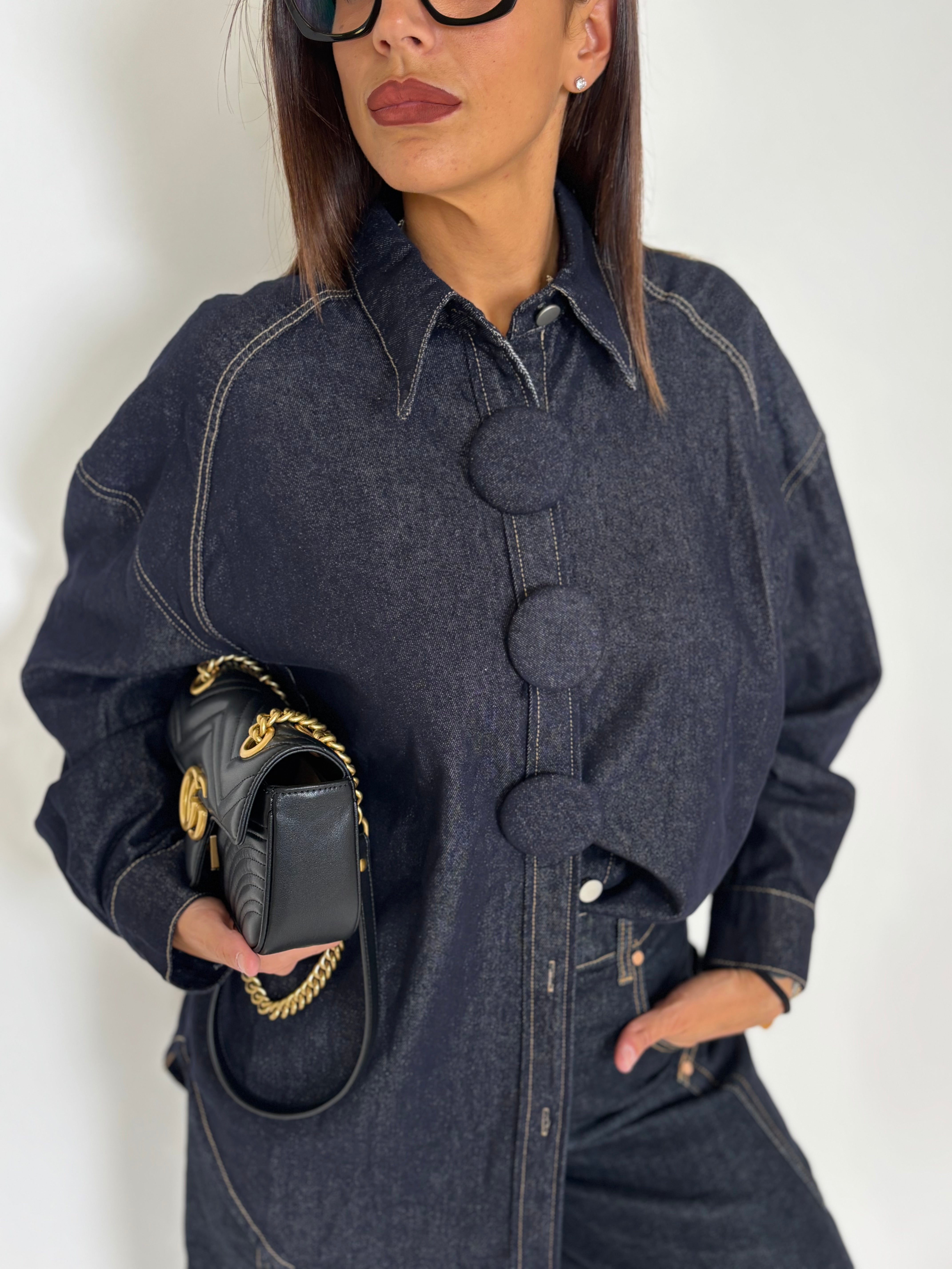 CAMICIA OVER IN DENIM