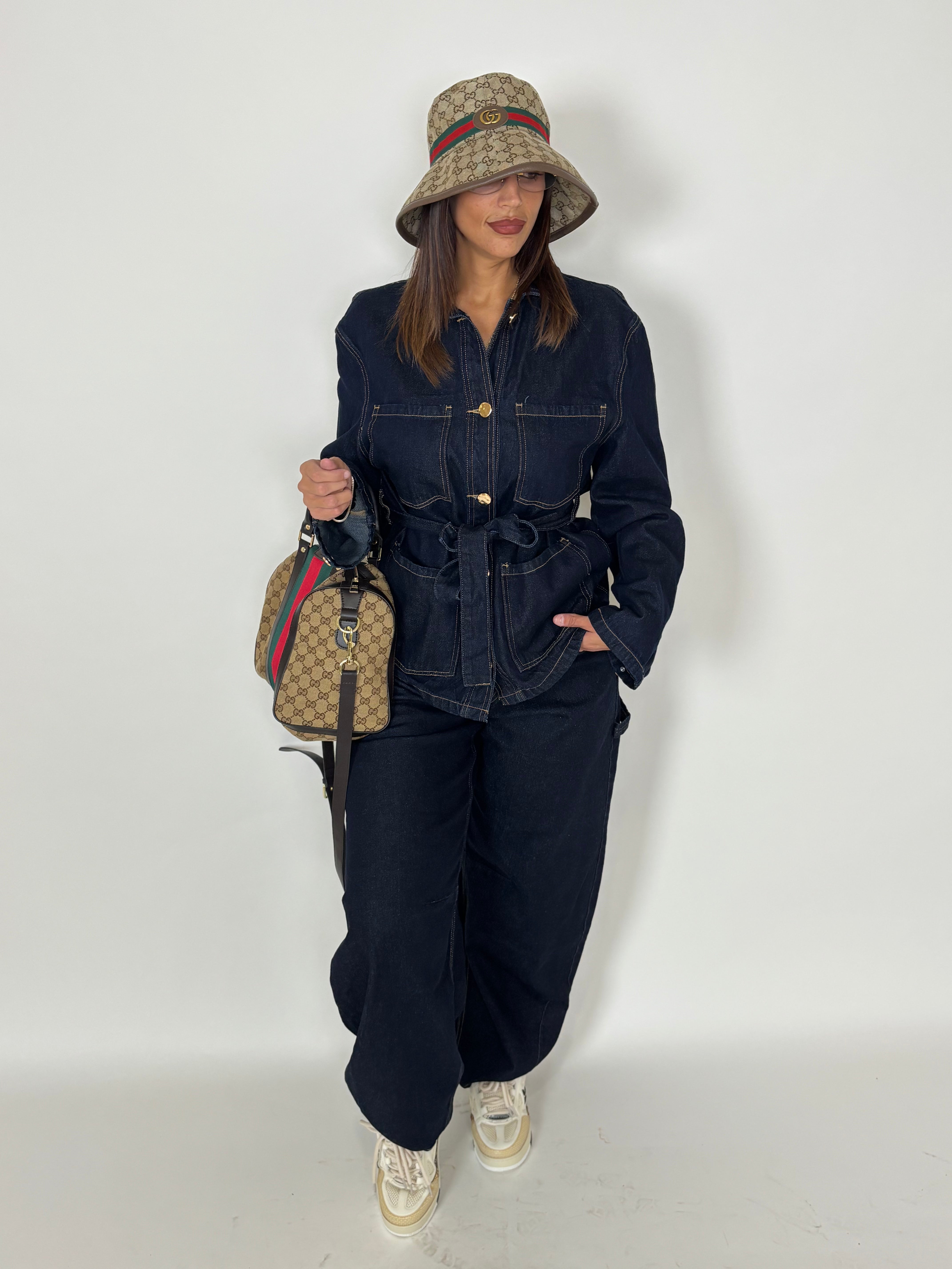 CORDINATO IN DENIM SCURO