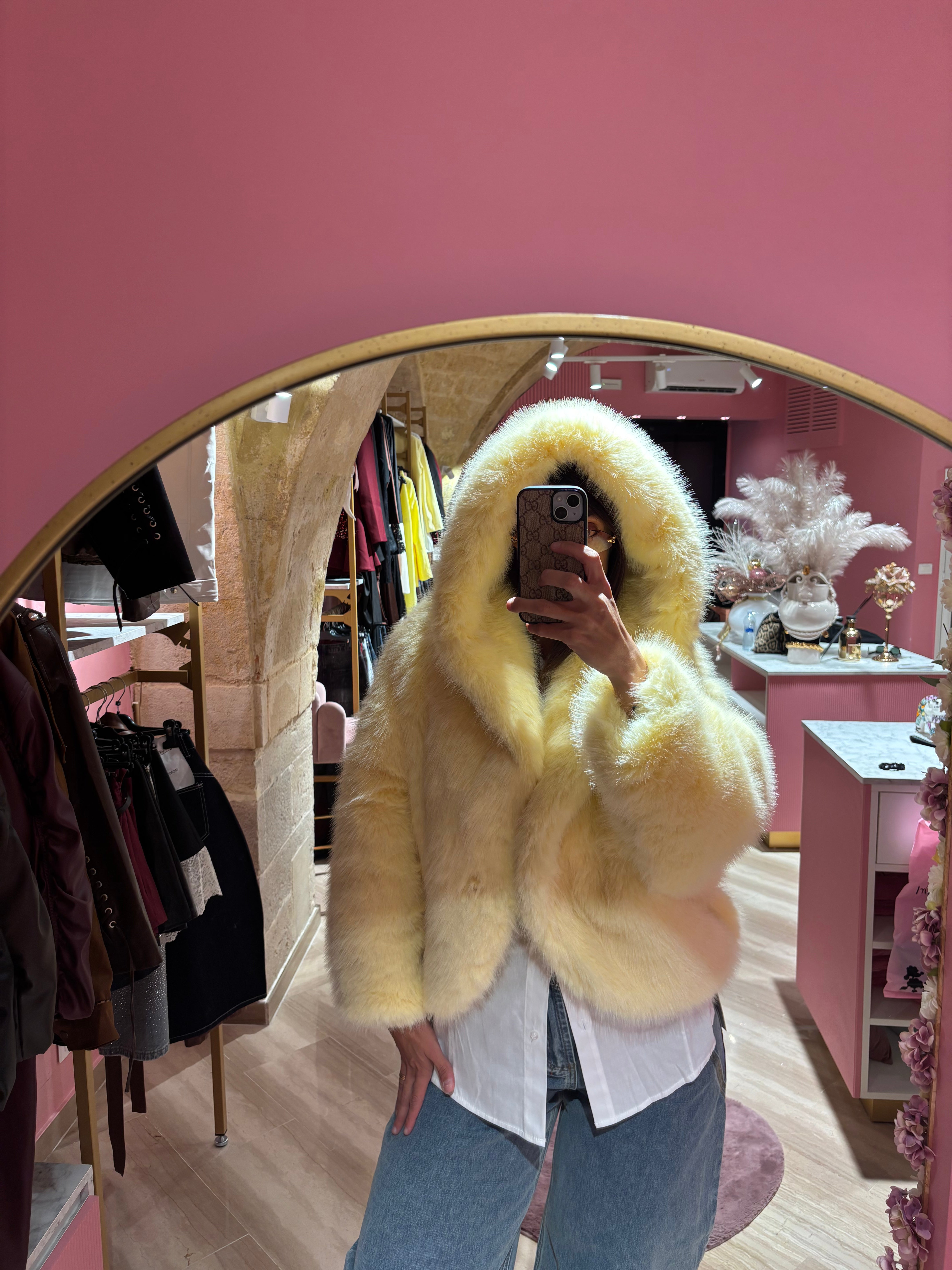 PELLICCIA TEDDY GIALLA