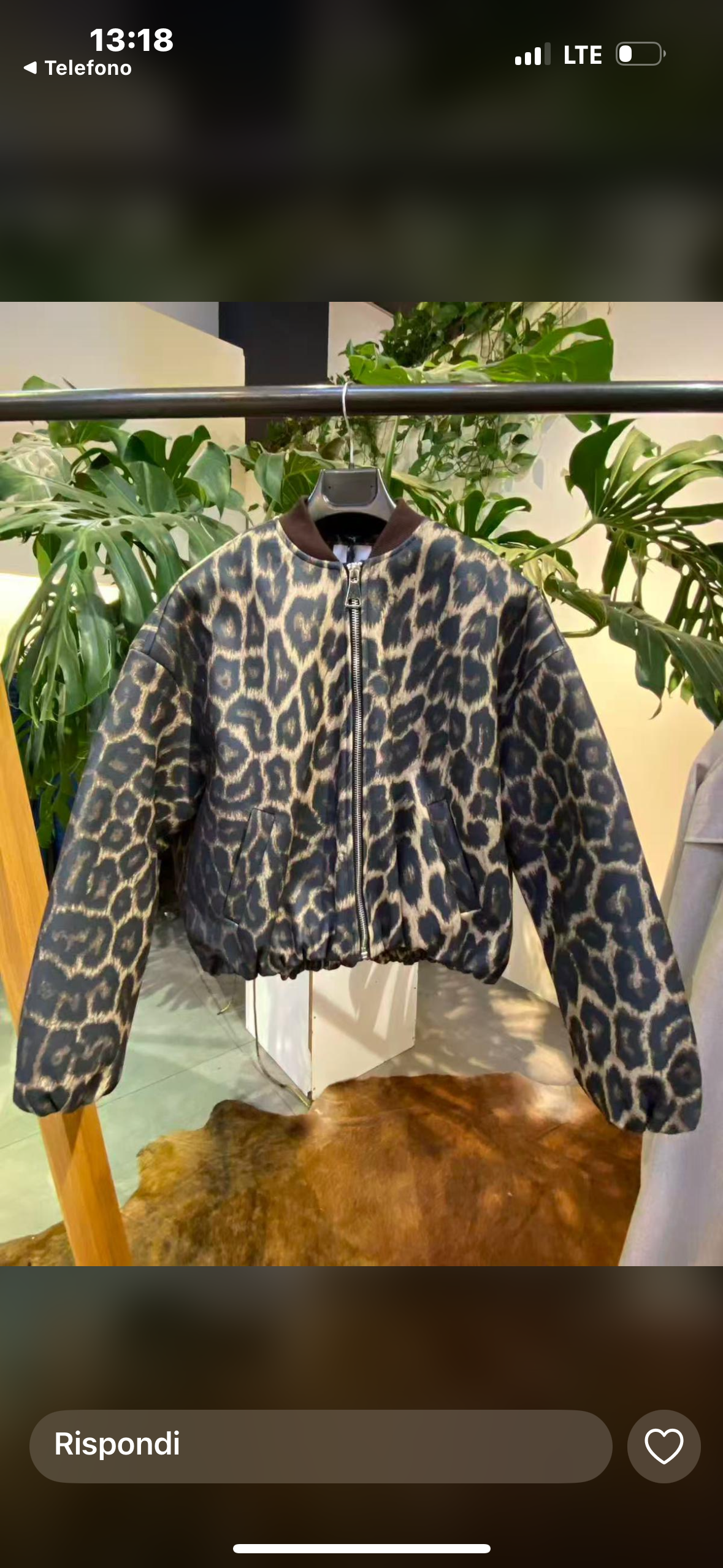 BOMBER LEOPARDATO BY LUMINA